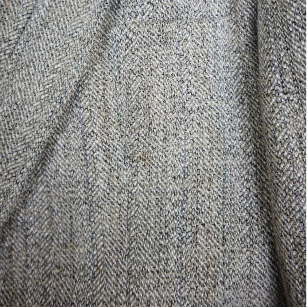 HAGGAR IMPERIAL - MEN'S BEIGE WOVEN BLAZER JACKET SPORT COAT - SIZE 42